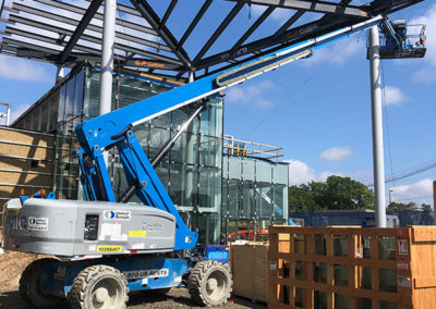 mobile welding equipment on site