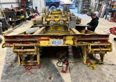 Welding frame of utility trailer