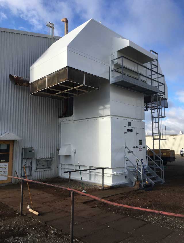 Commercial building after new coat of paint