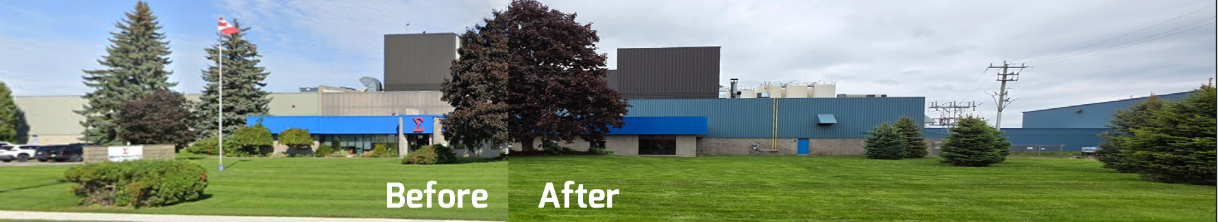 painting-a-plant-building Before and after photos of painting a plant building